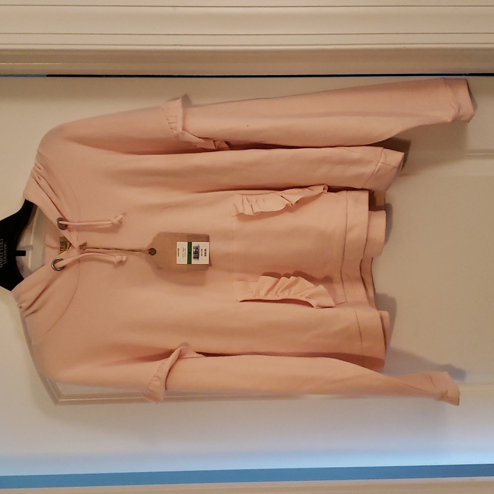 Pink hooded sweatshirt